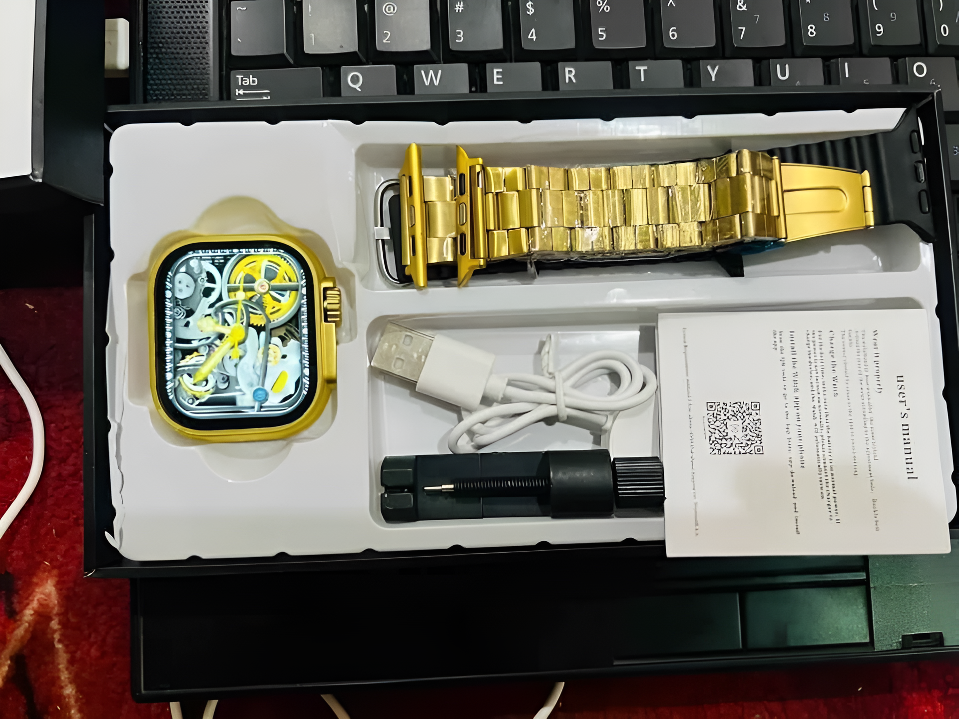 Cr Ultra 09 Smartwatch – Wireless Charging, Heart Rate & Sleep Tracker, Long Battery Life