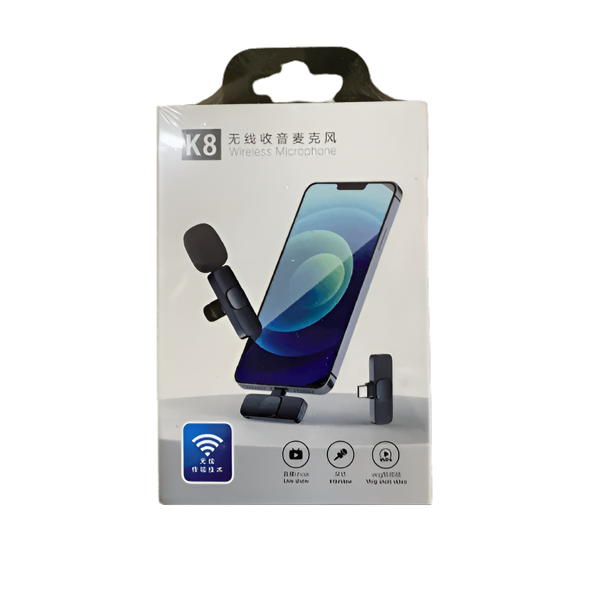K8 Collar Wireless Microphone Android & Type C Supported