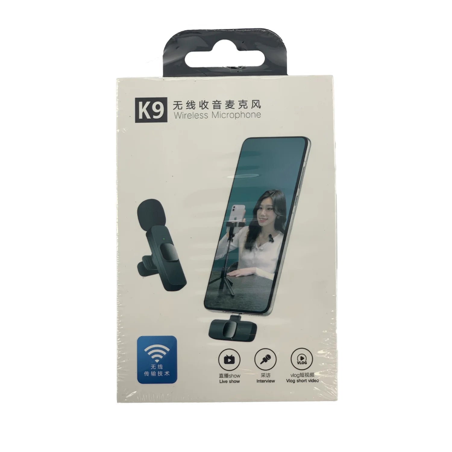 K9 Wireless Collar Mic iPhone/Android & Type C Supported Wireless Microphone